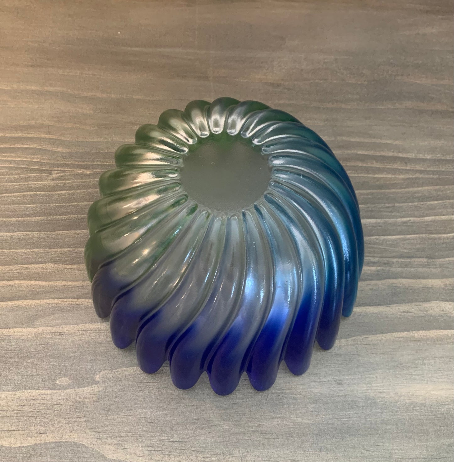 Walther Liebenstern swirled petal art glass bowl