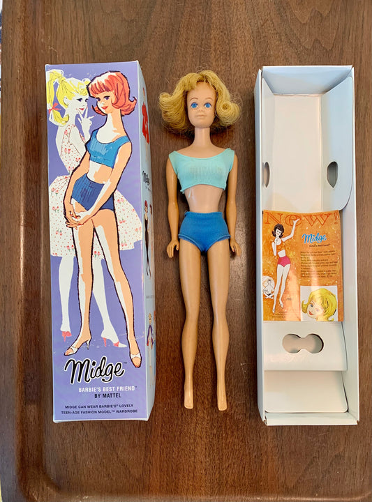 1962 Barbie's Friend Midge in original box stock no 860