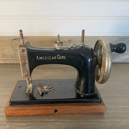 American Girl Miniature Black Sewing Machine