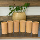 Set of 6 Mid-Century Modern Hand Crafted Bamboo Drinking Tumblers