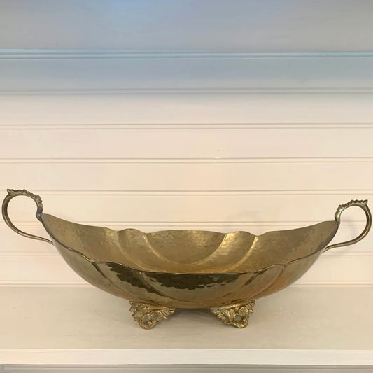 Antique footed Brass Bowl